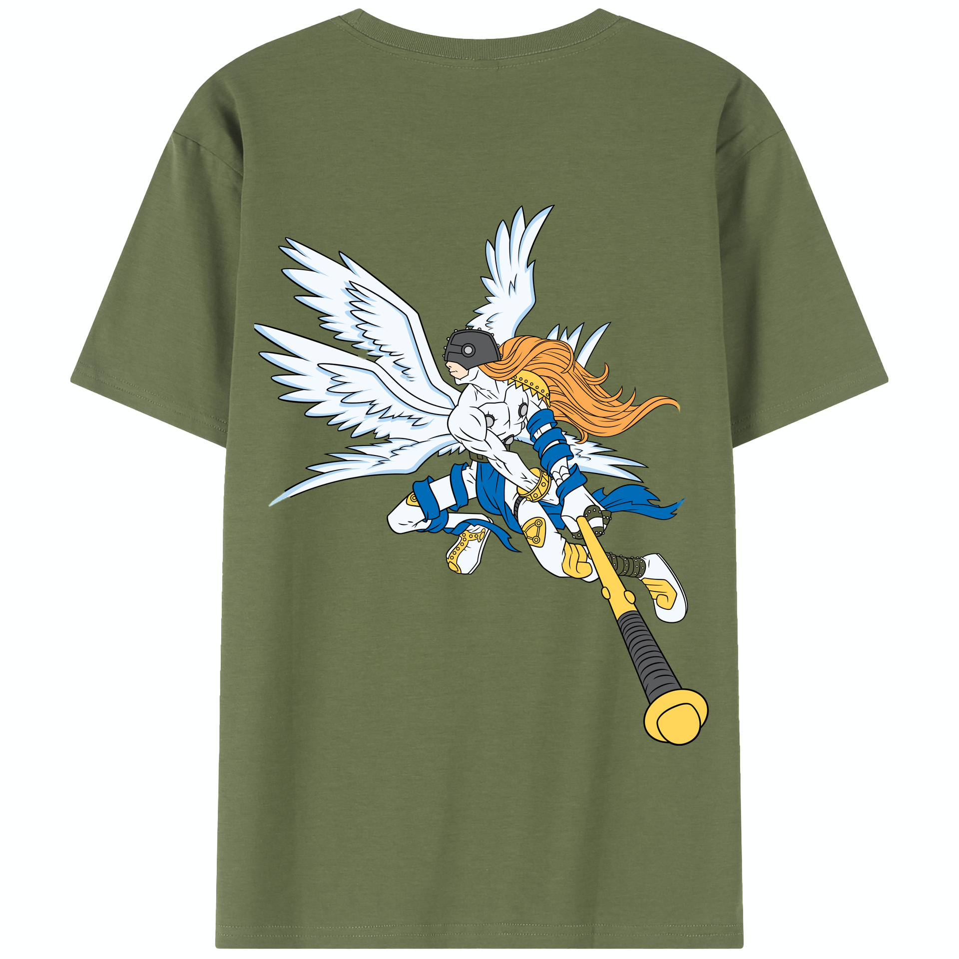 （画像用） Digimon デジタルモンスター/デジモン 綿100％半袖Tシャツ（背面プリント）
